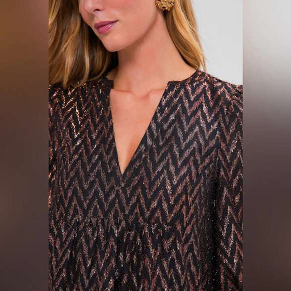 Pomander place Women’s Metallic Ikat Kenzo Dress - Picture 3 of 8